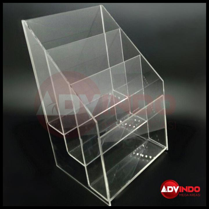 

Tempat Brosur 3 Susun A5 Akrilik 3 Mm