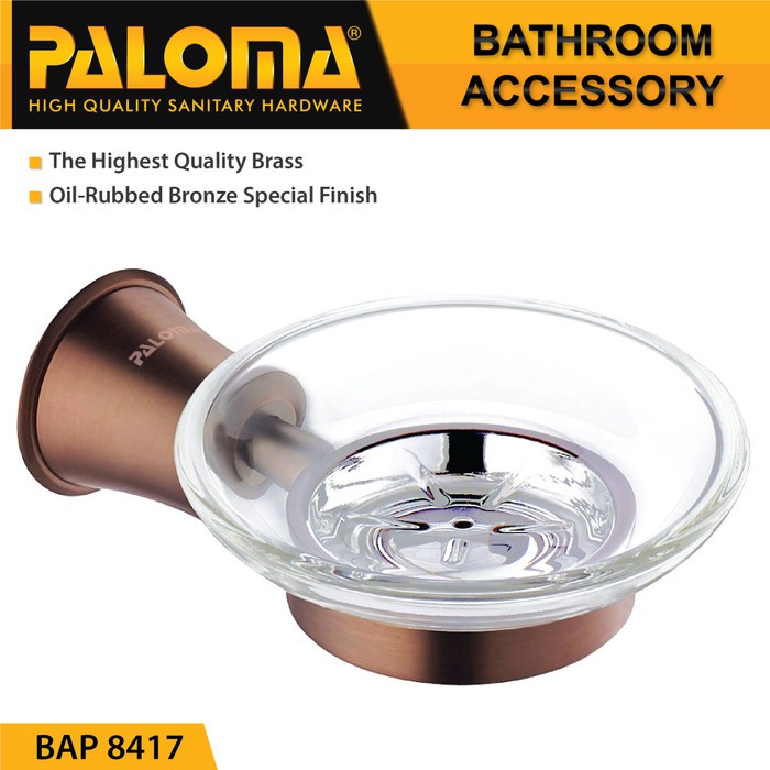 PALOMA BAP 8417 Tempat Sabun Batang Bar Soap Holder Dinding Mandi