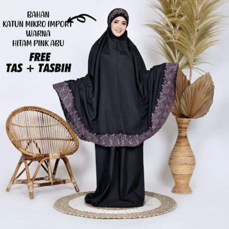 COD-Mukena dewasa telekung siti Khadijah jumbo terlaris