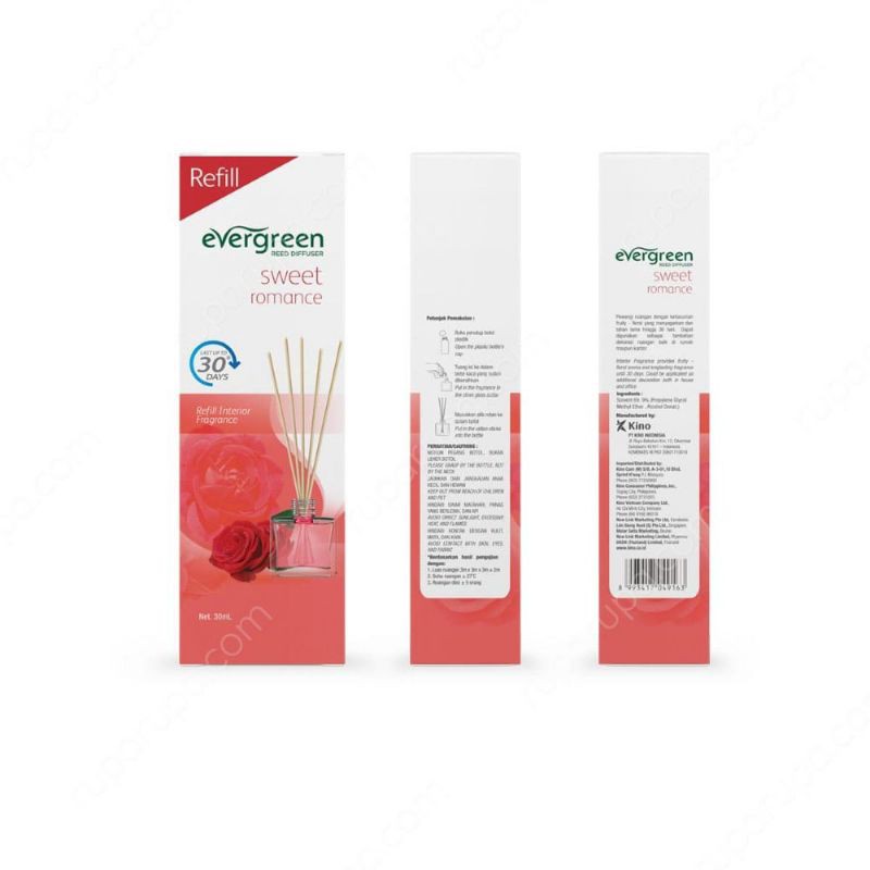 Evergreen Reed Diffuser pengharum ruangan Refill-Romance