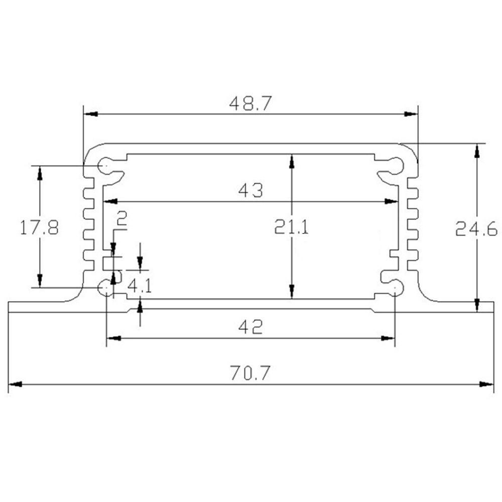 Top Circuit Board Shell Aluminium Shielding Box Alat Kotak Pelindung Perkakas Kotak Proyek Elektronik