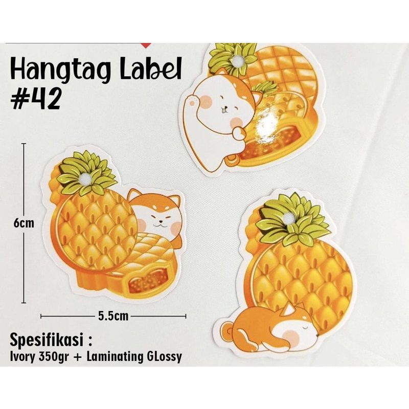 HAND TAG LABEL ISI 10 PCS - NANAS