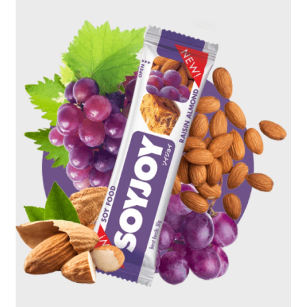 

Soyjoy Crispy Raisin Almond Cemilan Diet Sehat Soy Joy