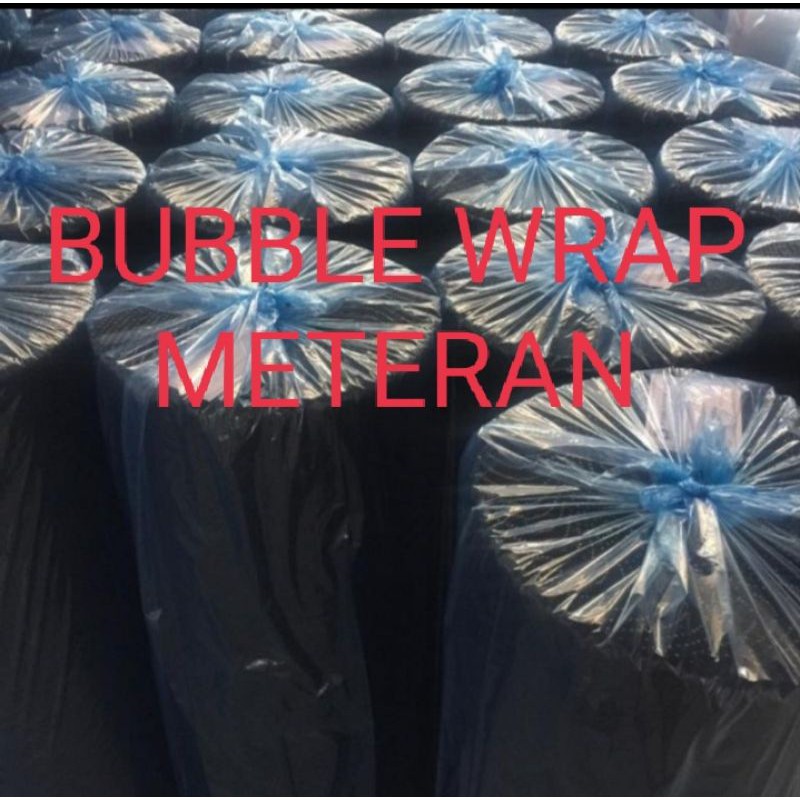 

bubble wrap meteran (1,25m X 1 m) 1kg = 5 paling urah / bubble wrap murah