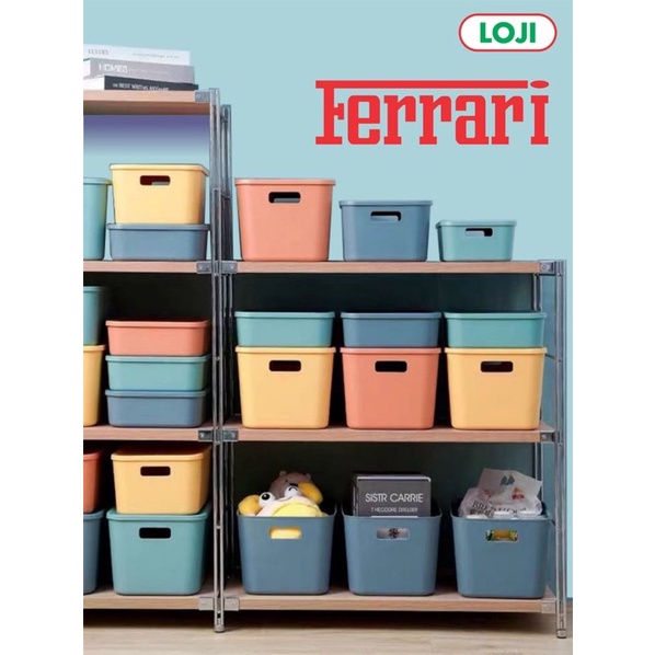 Storage Box Serbaguna, merek: LOJI, tipe: Ferrari FR 1251 A, Ukuran: P 26 cm x L 18 cm x T 10 cm