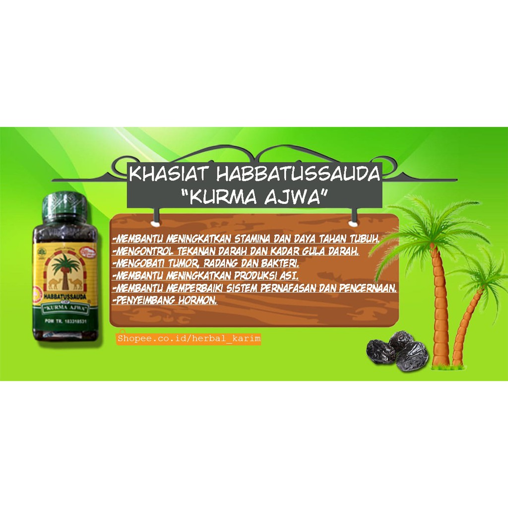 Habbatussauda Kurma Ajwa