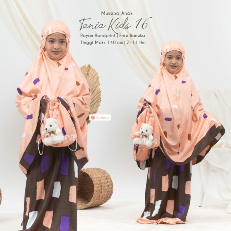 mukena anak mukena kids motif lucu free tas