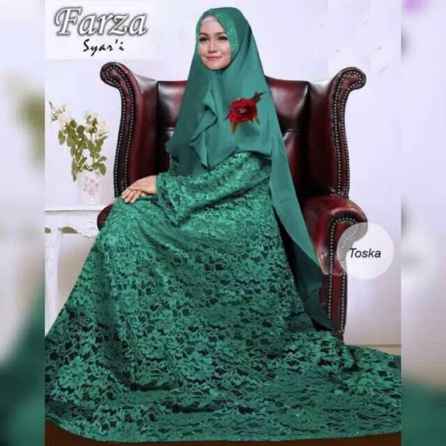 gamis brukat farza syari brukat