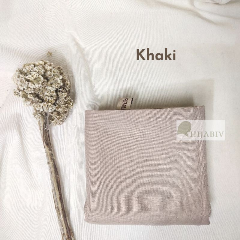 SEGI EMPAT PARIS PREMIUM FINISHING JAHIT TEPI ANTI LETOY (FREE POUCH)-PREMIUM KHAKI