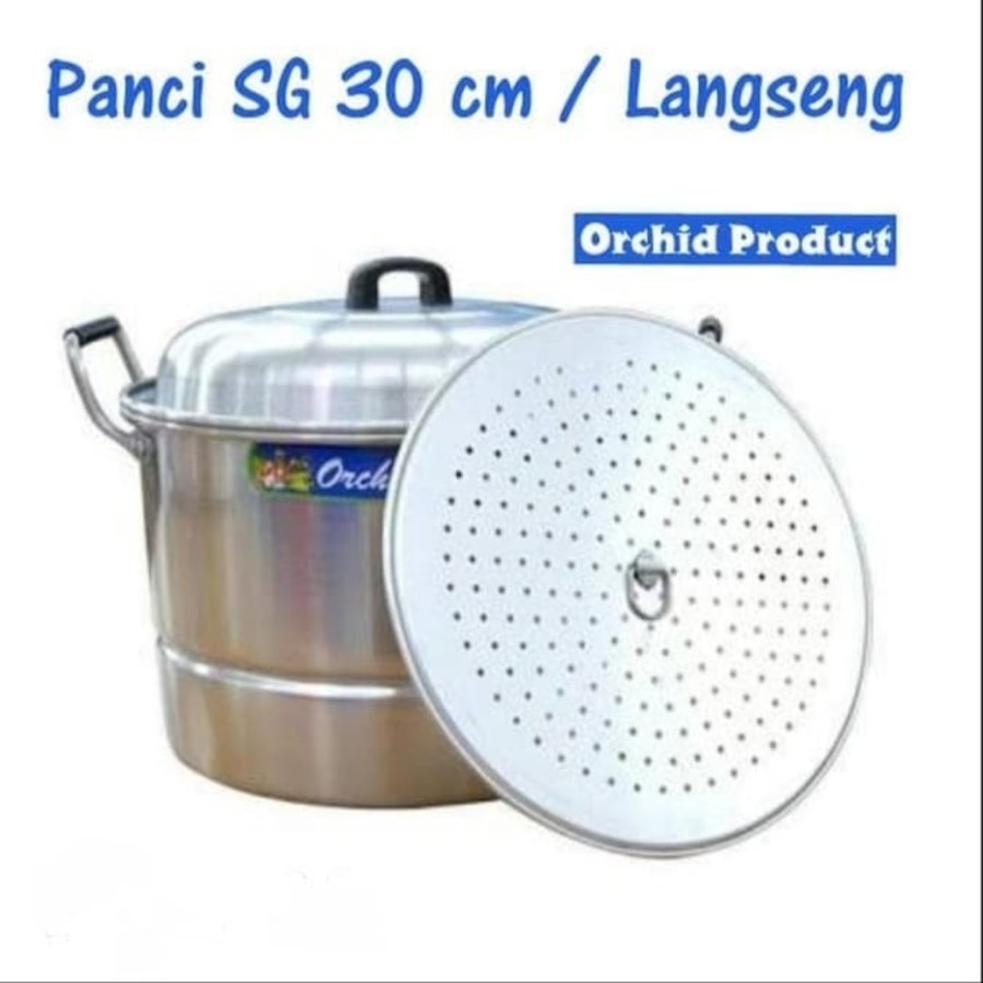 Jual Dandang Langseng Panci Serba Guna Alumunium Orchid Cm Shopee Indonesia