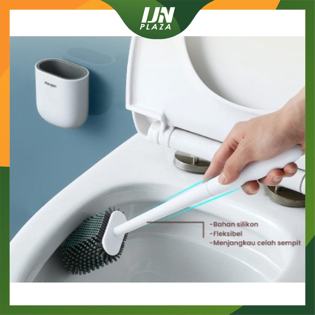 ❤ IJN ❤  Sikat Toilet Pembersih Kloset Brush Silicone Elastis Silikon Wc Closet Flexible Alat Kamar Mandi