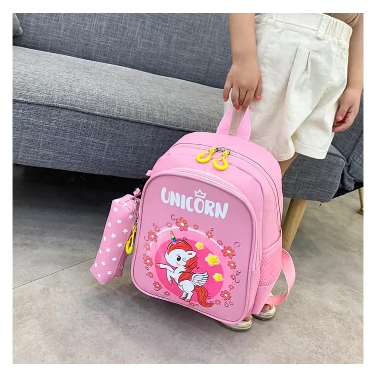 [COD] Tas Ransel Karakter Dinosaurus Unicorn Anak TK SD Laki-Laki Perempuan Terbaru Backpack Anak