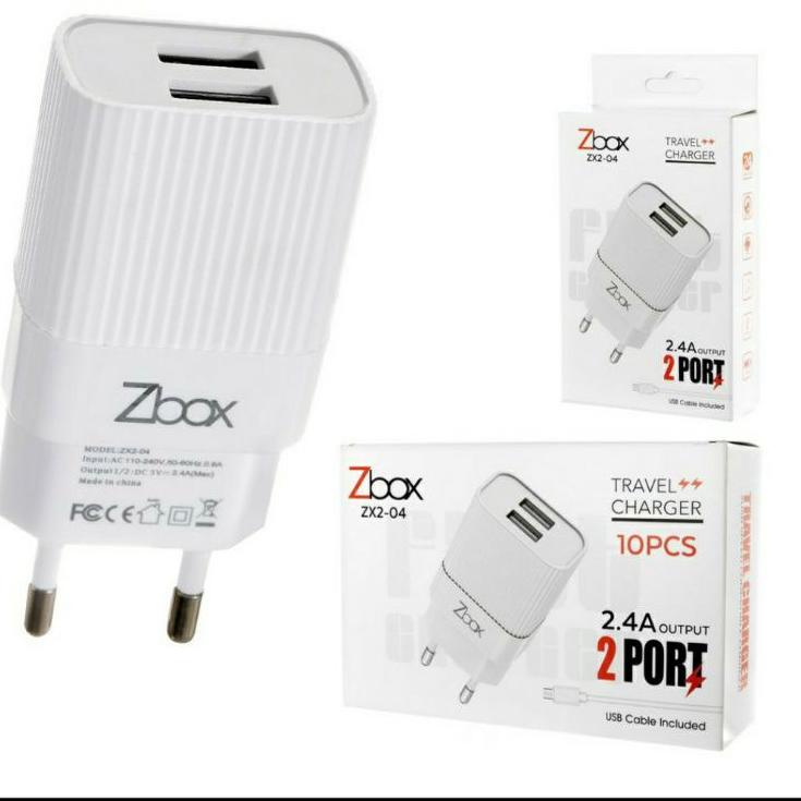 Travel Charger ZBOX ZX2-04 DUAL USB 2.4A [PYG.01Jl22y]