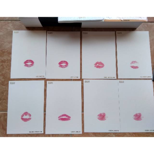 CLEARANCE SALE LIPCARD WANNA ONE MD IPU (Jisung, Sungwoon)