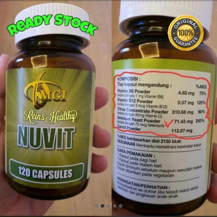 {cantikstore} NUVIT Suplemen/Vitamin asli MGI/MCI Murah