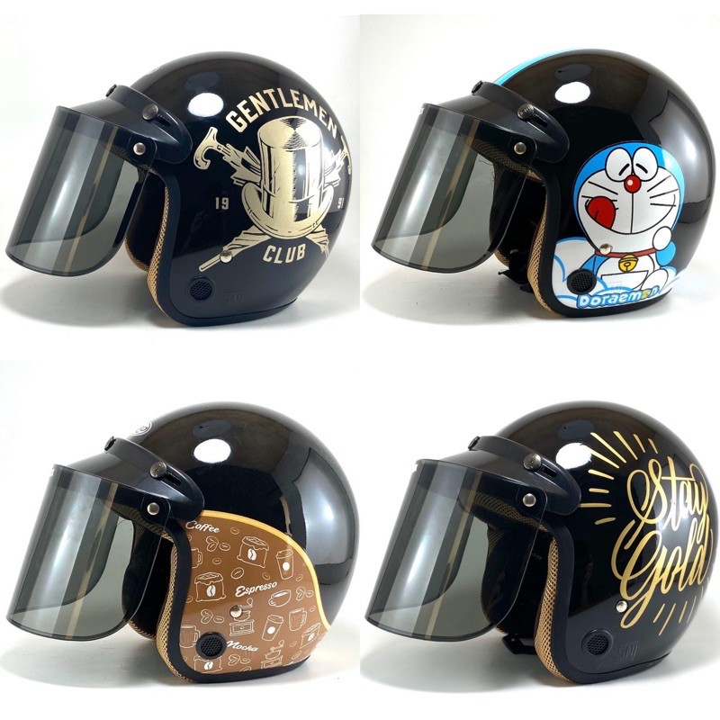 Harga Helm Bogo Kaca Datar Shopee - Helm Bogo Retro Kulit ...