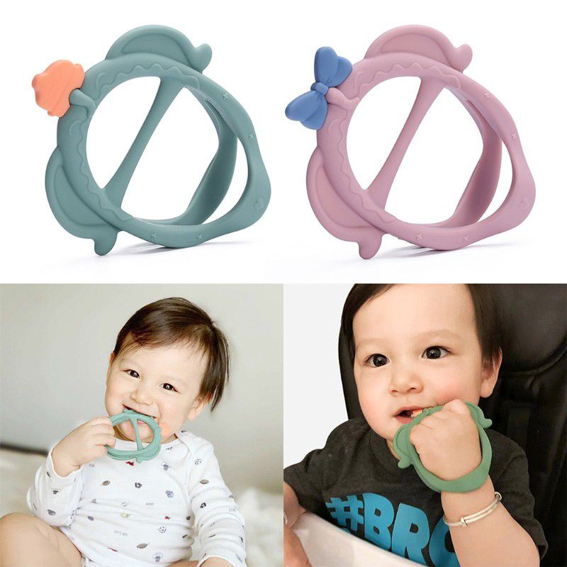 Teether gelang Bracelet silicone mainan gigitan Bayi