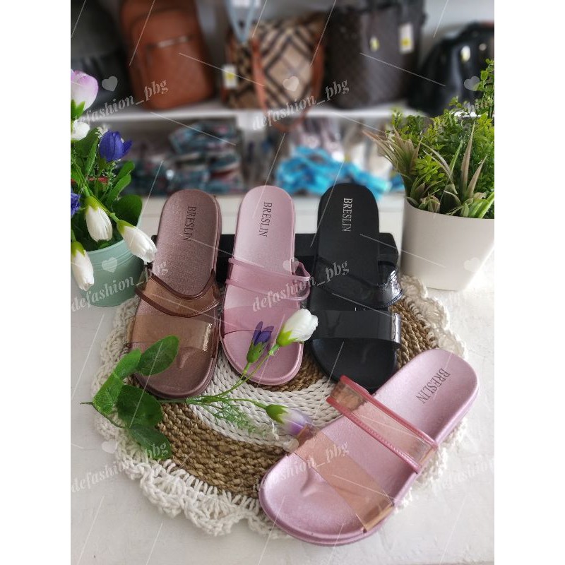 Sandal karet wanita ban 2 import