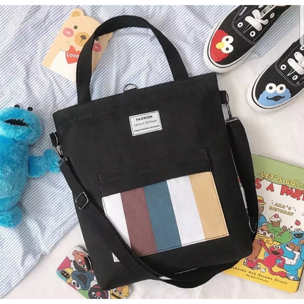 TOTEBAGS KPOP TOTE 3 IN 3 BISA DRANSEL SLEMPANG DAN JINJING TAS FASHION PRIA WANITA TERLARIS TAS BAHU MURAH TAS SEKOLAH TAS KULIAH TAS TRAVELING RESLETING