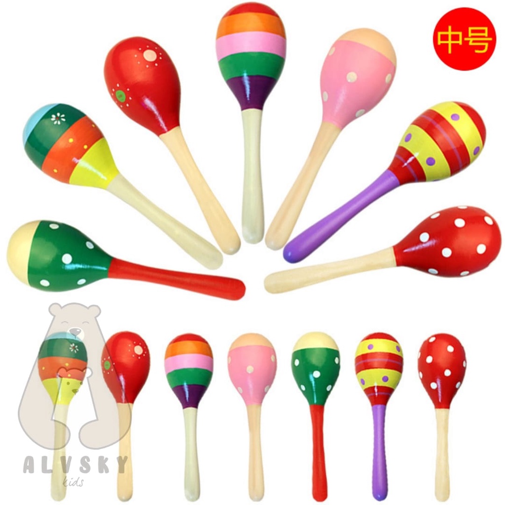 MARACAS MAINAN MUSIK / BABY MARACAS / MARACAS  BAYI / KERINCINGAN BAYI / RATTLE / MAINAN EDUKASI ANAK MARACAS