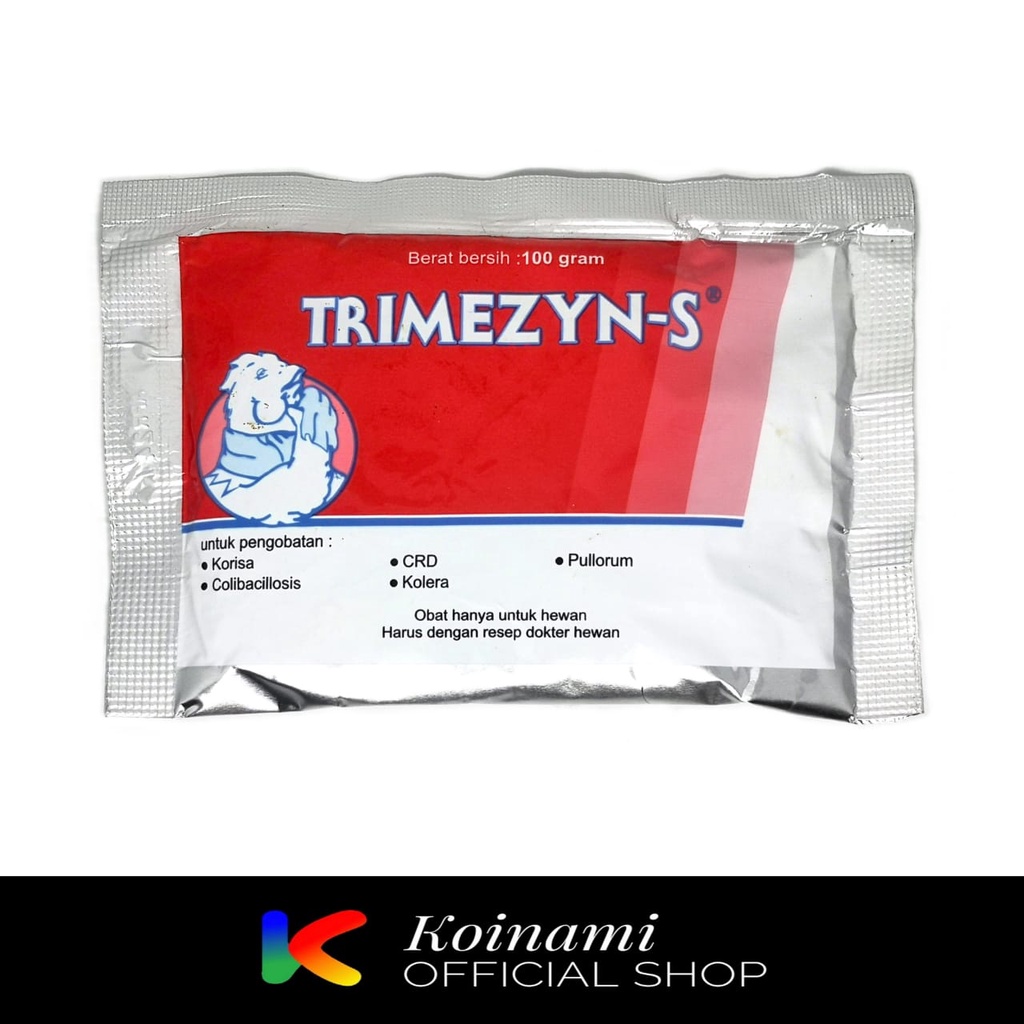 TRIMEZYN S 100 gram OBAT AYAM / CRD KOLERA / MEDION