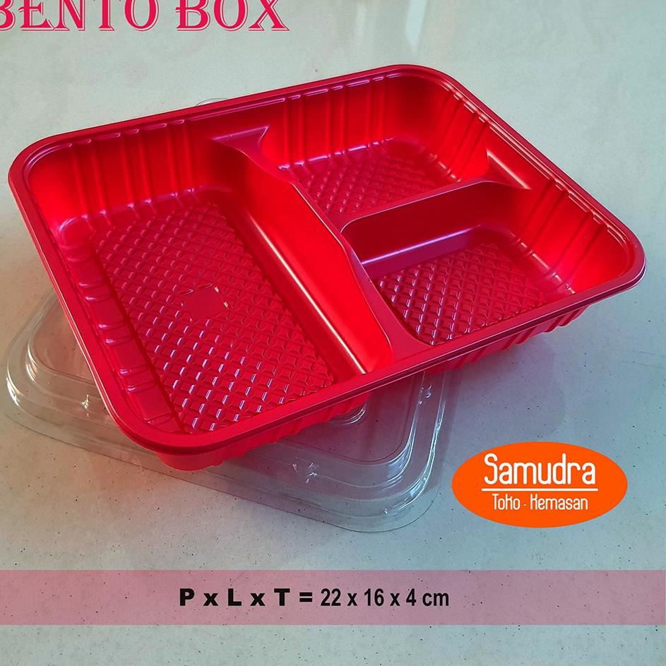 ✳ Bento Box sekat 3 / Tray Bento / Mika Bento / Lunch Box ✲