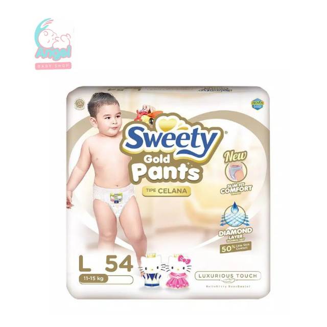 SWEETY GOLD PANTS S66 / M60 / L54 / XL44 / XXL36