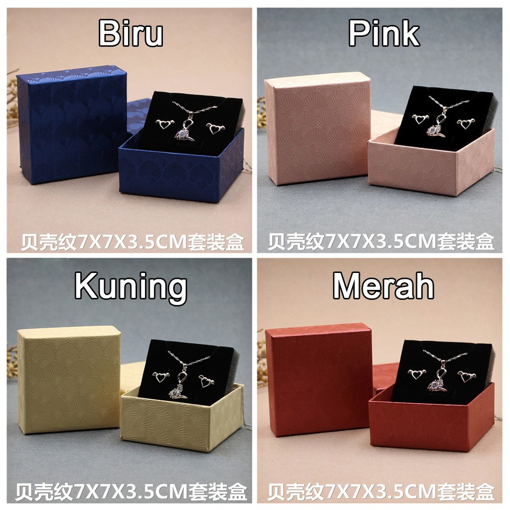 Jewelry Gift Box / Kotak Hadiah Tempat Perhiasan Kalung Anting Dll G13