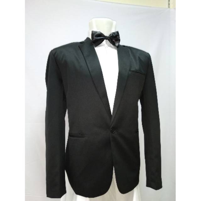 Jas Formal Pria Warna Hitam Slimfit