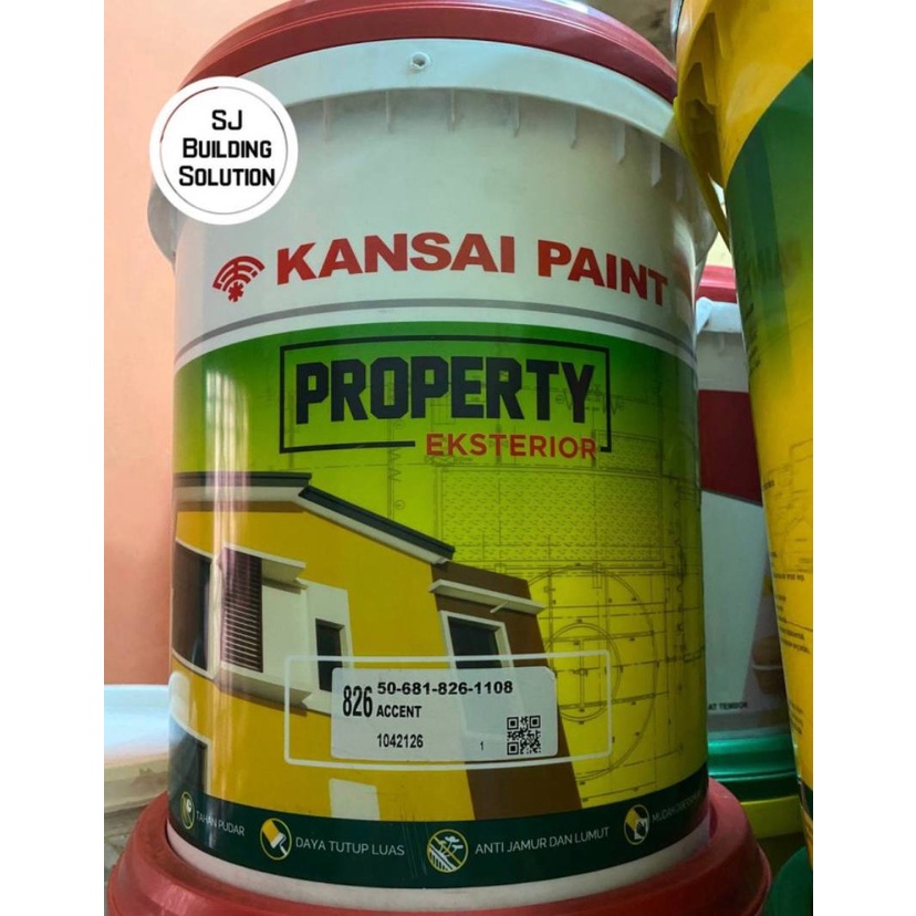 KANSAI PAINT PROPERTY 25KG 25 KG CAT TINTING EXTERIOR DINDING PUTIH