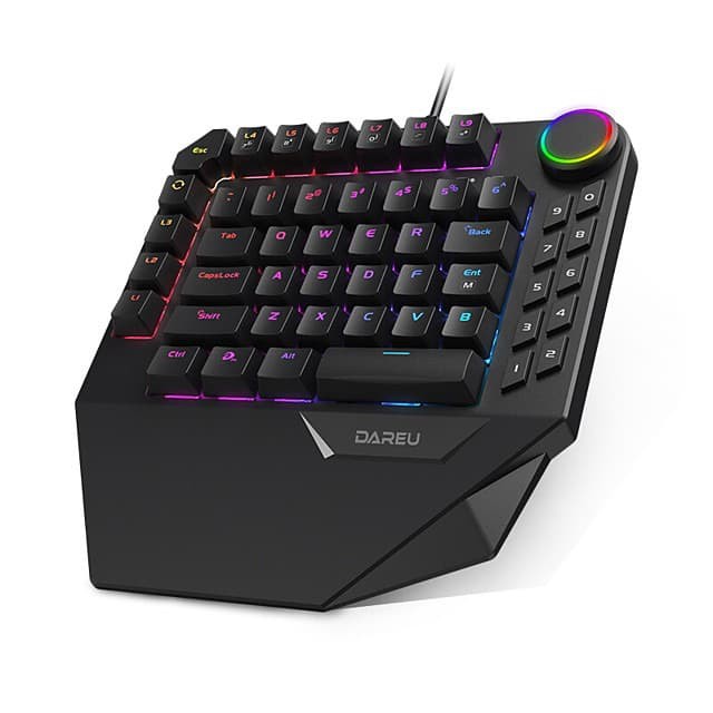 Dareu EK828 / EK-828 One Handed RGB Backlit Mechanical Gaming Keyboard