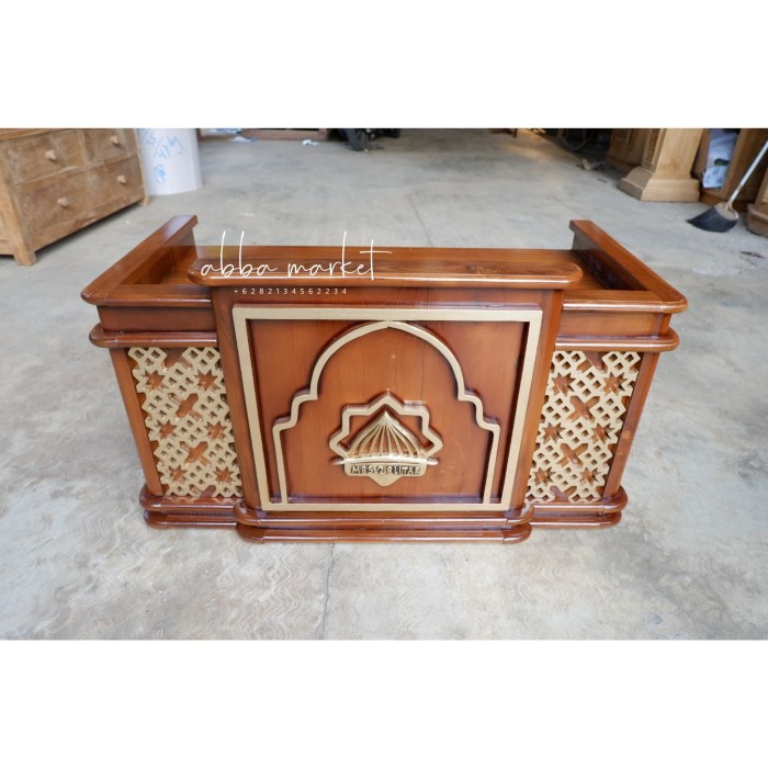 mimbar duduk- meja majelis taklim - meja ngaji