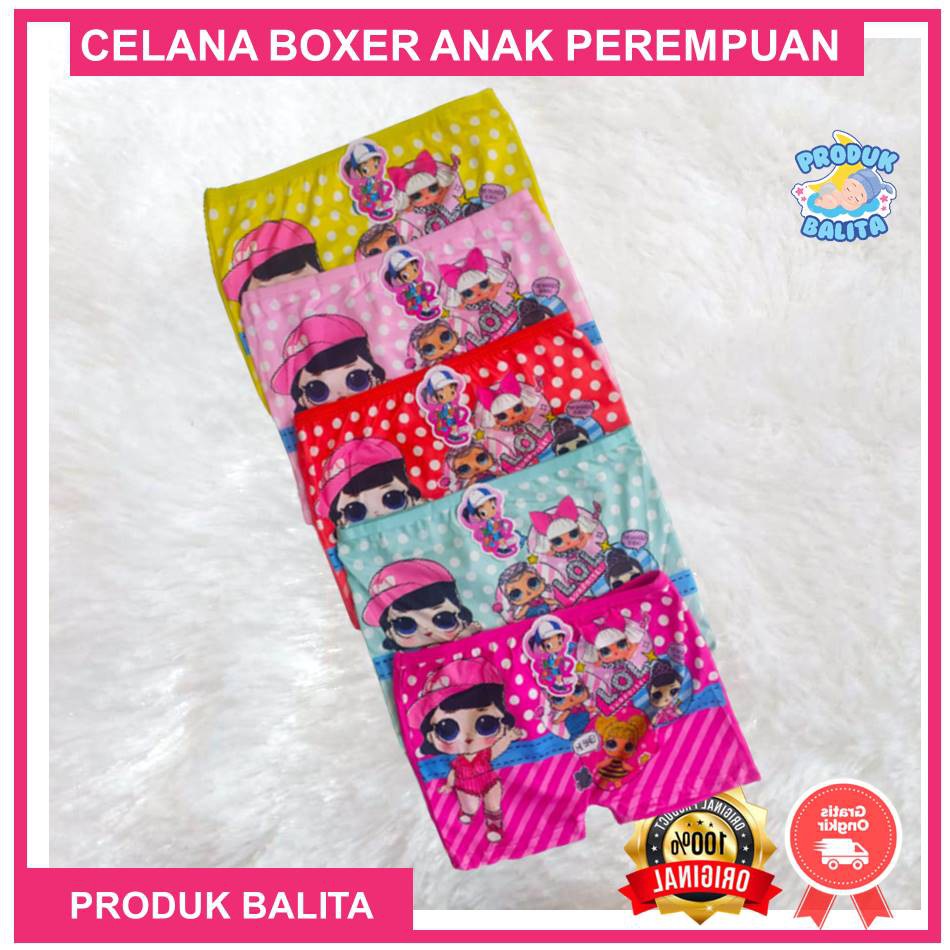 Celana Boxer Anak Perempuan Karakter Murah