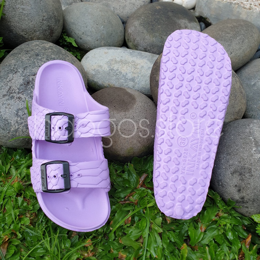 Sandal Slop phylon EVA Ban 2 Gesper Adjustable motif Scales Cantik Mewah Sporty yk 5028 36-40