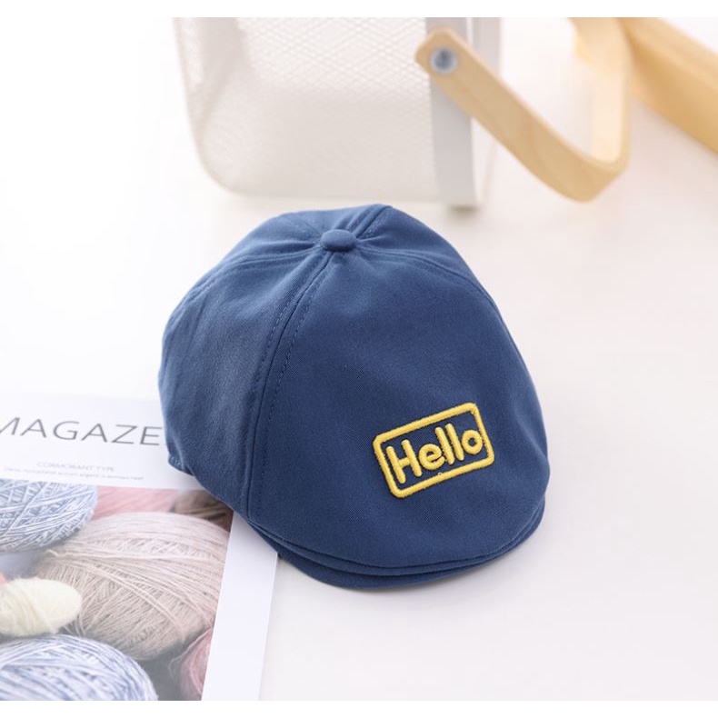 Topi Anak Baret Beret Hello Impor Laki Laki Perempuan-4
