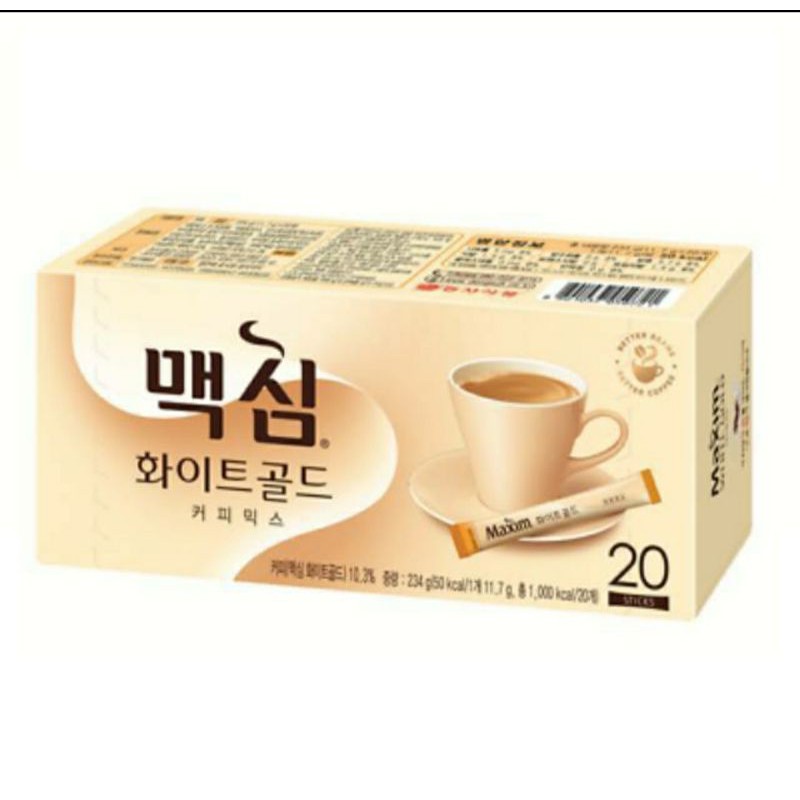 

Maxim White Gold Cafee 1 Pak isi 20 Sachet