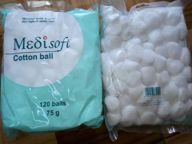 Medisoft cotton ball / kapas bulat 120pcs / kapas bola / kapas bayi