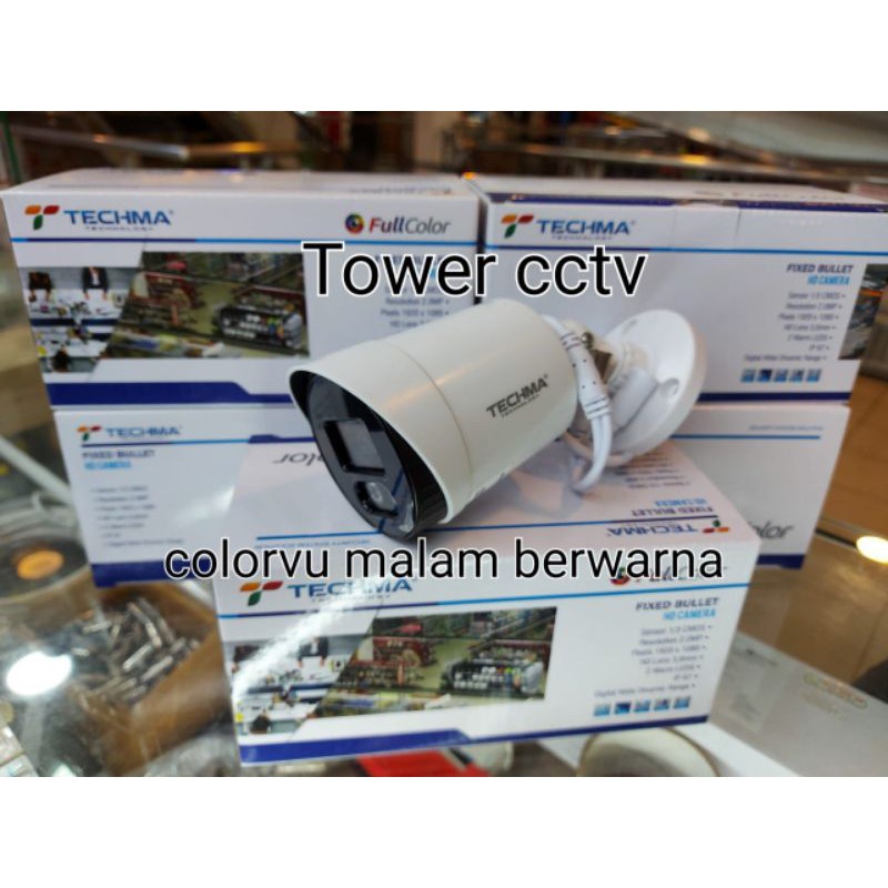 Kamera cctv outdoor colorVu malam tetap berwarna 2mp 1080p full hd