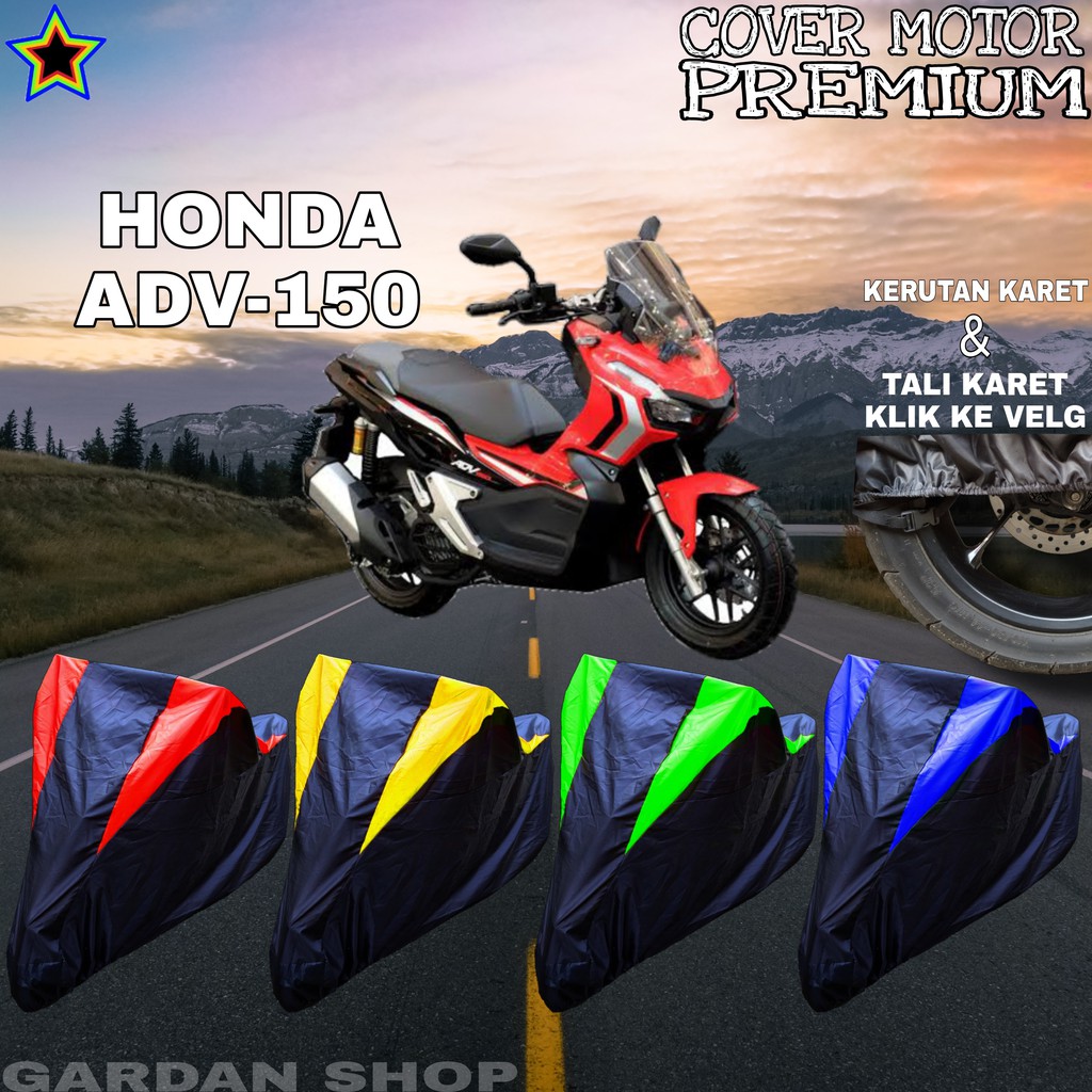 Sarung Motor HONDA ADV-150 Hitam KOMBINASI Body Cover Penutup Honda PREMIUM