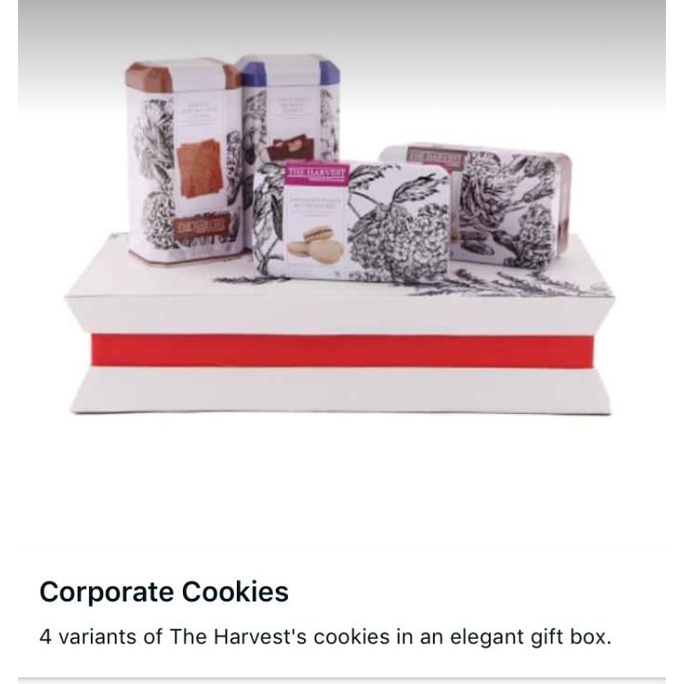 

THE HARVEST COOKIES BOX HAMPERS CORPORATE COOKIES ISI 4 COOKIES FVV54DC41