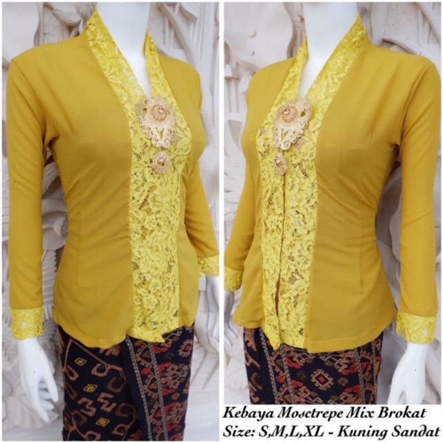 ATASAN KEBAYA Kartini Mostcrepe Mix Brokat