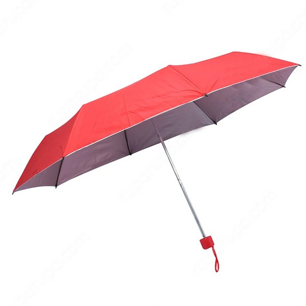 Ace Umbrella Red Silver Payung Lipat Ace Warna Merah Perak