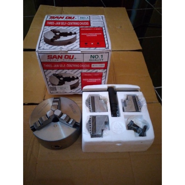 chuck bubut 5 inch 3 jaw