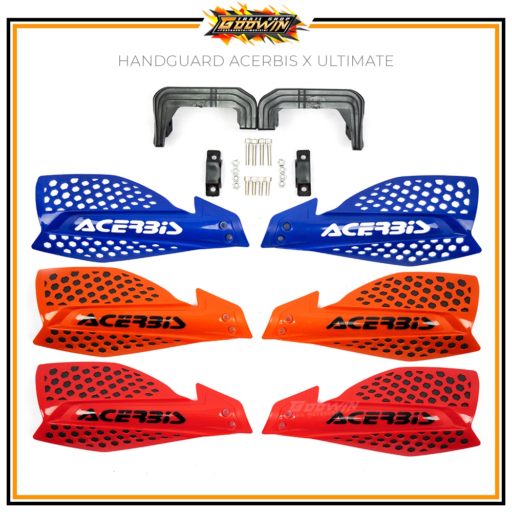 Handguard Trail Hand Guard Pelindung Tangan ACERBIS X ULTIMATE / X FUTURE KLX BIGFOOT DTRACKER NEW CRF 150L Universal Trail Warna