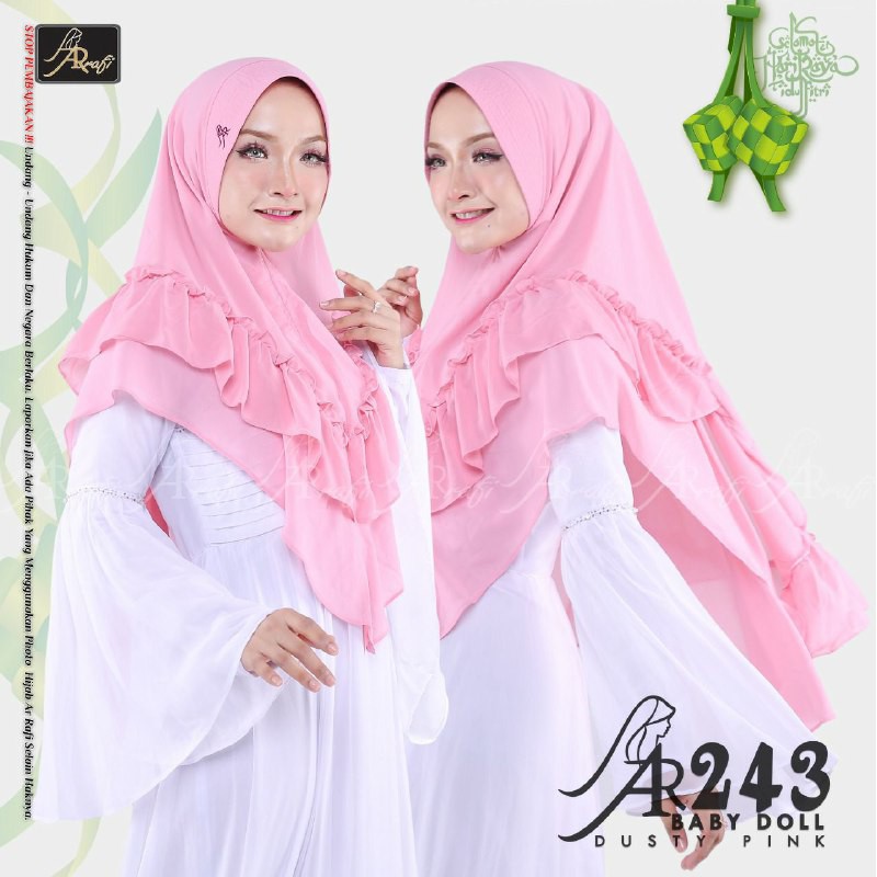 Hijab | Khimar | Hijab Instan | Hijab Syari | Jilbab | Ar Rafi AR 243