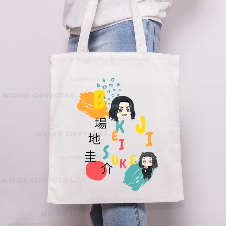 TOTE BAG KANVAS NAME TOKYO REVENGERS / TAS TOTEBAG ANIME JEPANG TOKYO MANJI GANG