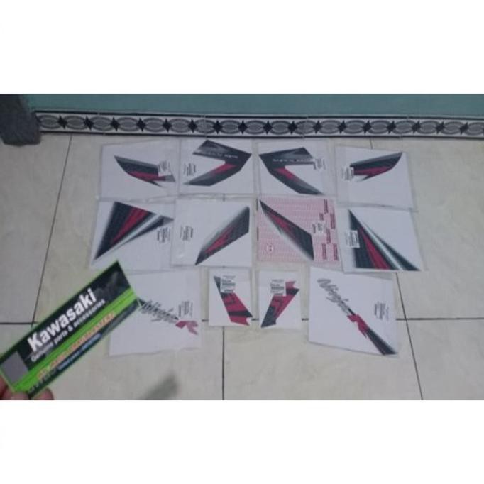 New striping stiker full set ninja r putih 2013 - 2014 original
