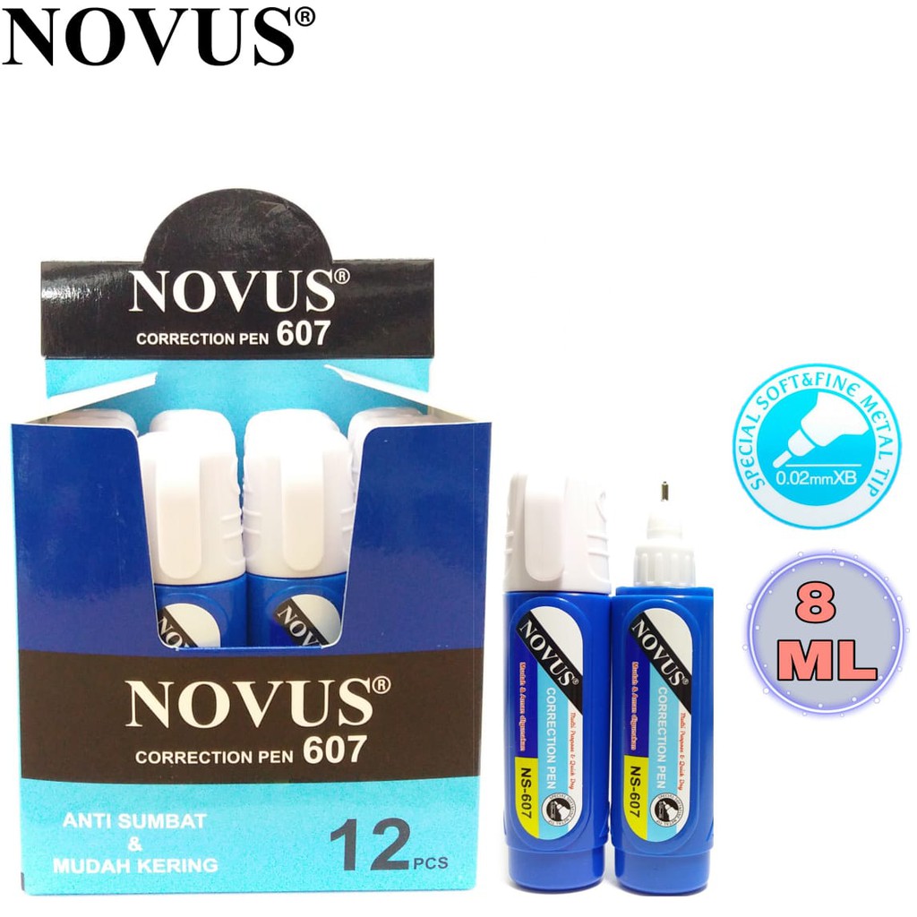 

Novus Tip-Ex NS-607 (8 ML) - 1 LUSIN / Correction Pen