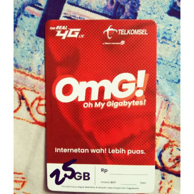 Voucher Telkomsel 2,5 Gb 5 hari JATENG/DIY