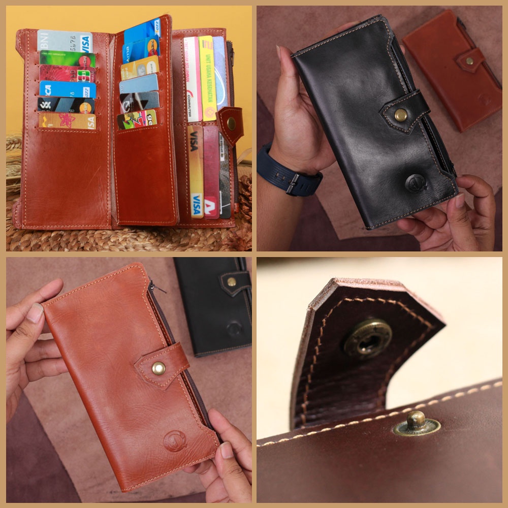 F015 “Blade” Dompet Kulit Fungsional QI LEATHER DOMPET PANANG